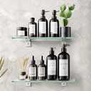 Bakzon Shower Caddy, 100% Rustproof Shower Shelves for Inside Shower, No Drilling Bathroom Organizers and Storage, 1 Pack Large Capacity Bathroom Shelves for Kitchen & Home Decor