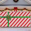 6 x 13 ft Christmas Garage Door Banner Decoration Magnetic Garage Door Covers Large Christmas Backdrop Decorations for Indoor Outdoor Xmas Party(Xmas Candy)