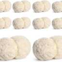 10 Pack Jumbo Chenille Yarn for Crocheting, #10 Super Bulky Baby Soft Yarn for Hand Knitting, 220 yds /70.5 oz Fluffy Chunky Knit Throw Blanket Yarn (Milky White)