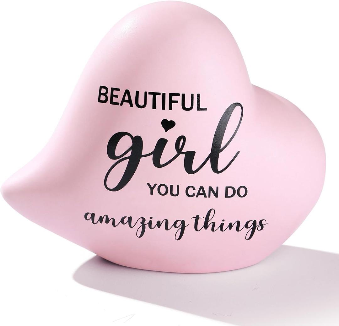 Motivational Gift for Teen Girls Stuff Ceramic Heart You are Amazing  Preppy Room Dcor for Birthday, Graduation for Daughter, Sister, College Girls, Wedding Shower Bridal Gifts