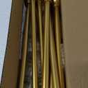 Magnetic Curtain Rods, Multi-Use Adjustable Appliance for Metal Doors, Windows, No Tools Needed 9-16 Inch Gold, 4 Pack
