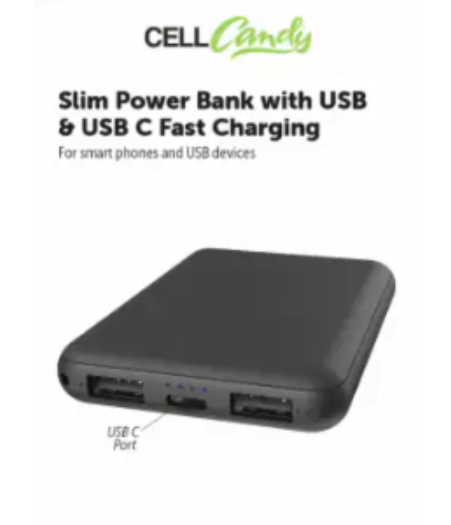 CellCandy Fast Charging Power With USB 5000 MAh