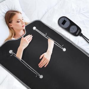 Infrared Sauna Blanket, Portable Design for Relaxation and Detoxification Highest 176Pitch Black
