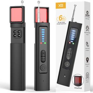 GPS Tracker Detector, Portable Camera Detectors for Car Indoor Home Hotel Travel Office, 5 Levels Sensitivity