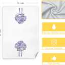 CIOJUNE Coquette Purple Hydrangea Floral Hand Towels for Bathroom Spa Gym, Preppy Aesthetic Floral Kitchen Towels, Rustic Hydrangea Flower Dish Tea Towels for Kitchen Decor, 16x24 Inch Set of 2