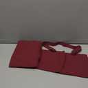 MOLOVA 1 Pack Premium Canvas Reusable Tote Gift Bags,Made of Natural Canvas with Handle,Work,DIY,Shopping(Red). Pack of 4