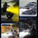 NOVSIGHT LED Pods Lights Driving Lights - 2'' with 8 Light Modes 2 Kinds Brackets, Waterproof Off Road LED Light Pod for Motorcycle Truck ATV UTV 5 Years Service (2 Inch White/Amber Driving Beam)