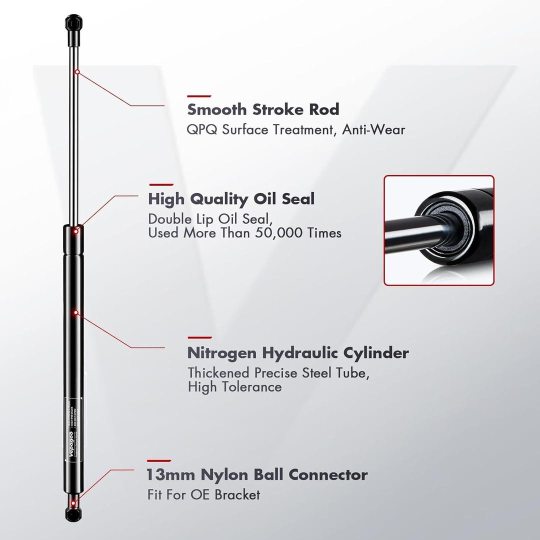 Vepagoo 32 inch 95LB/423N Gas Shock Strut Spring Lift Support for Tonneau Cover Truck Pickup Bed RV Door Replacement Sturt SST320M95 1 Pack