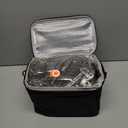 Heated Lunch Box,120W Electric Lunch Box for Adults with 1.5L 304 Stainless Steel Container, 12V/24V/110V Lonchera Elctrica Porttil for Travel,Work,Car,Truck (Pure Black, 1.5L)