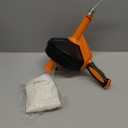 Drain Auger, Clog Remover with Drill Adapter, 25 Feet Flexible Plumbing Snake Use Manually or Powered for Kitchen, Bathroom and Shower Sink, Comes with Gloves (orange)