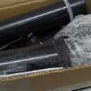 (1 Pack) Yariwiz 1-1/2" Matte Black Bathtub Tub Drain Kit Blue Elastic Tube Bath Waste Overflow Drain Tube Assembly with Universal Lift & Turn Bathtub Drain and Overflow Faceplate Matte Black