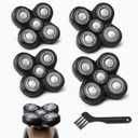 GORLENT 4-Pack Pro 5 Replacement Blade Refills for Freebirds Bald Head Shavers, Shaver Replacement Head for a Close and Smooth Shaving Experience