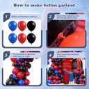 Spider Balloon Garland Arch Kit, Spider 5th Birthday Balloons Decorations, for Kids Boys Baby Shower Birthday Party Decoration Supplies