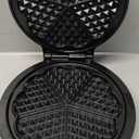 Mueller Heart 5 Waffle Maker, Waffle Iron, Adjustable Browning Control & Nonstick, Cool Touch Handle, Easy to Clean, Small Kitchen Appliances