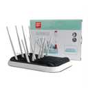 Baby Bottle Drying Rack Dryer Space Saving Travel Holder for Pump Cup Plastic Accessories(Black White)