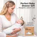 3-Pack Organic Baby Swaddle Sleep Sacks - Swaddles for Newborns, Infant 0-3 Months, Baby Girls, Boys, Soft & Snug Newborn Sleep Sack, Nursery Swaddling Blankets (ABC Land Cloud, OS)