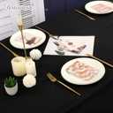 YMHPRIDE 10 Pack Black Tablecloths for 6 Foot Rectangle Tables 60 x 102 Inch - 6ft Rectangular Bulk Polyester Fabric Washable Cloth Cover for Wedding Party Banquet Buffet Restaurant