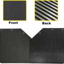 2 Pack 24 x 24 inch Black Polymer Mud Flaps Angled Fit for Semi Trucks Trailers