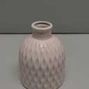 Small Ceramic Vases Bud Home Kitchen Decor,Centerpieces Propagation Bathroom Room Farmhouse Living Room Table Cylinder Flower Bouquet Bulk Bud Vases (Pink,L11.5*H15)