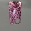 Casegis Compatible with iPhone 12 Pro Max Case, with [Soft Slim][Camera Protection] Cute Leopard Print Love Shiny Aesthetic Phone Cover Anti-Yellowing Shockproof Protective Cover for Women Girl-Pink