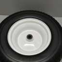 16x6.50-8 Flat Free Lawn Mower Tire Wheels; 2 Packs Non-Slip Puncture-proof Tire for Lawnmowers, Replacement 3/4" & 4 Pcs 5/8" Bearing with 24 Spacers for Zero Turn Mowers Garden Tractors Carts