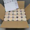 Thick Candle Jars for Making Candles 20 Pcs, 7 OZ Empty Jars with Wood Lids for Candle Making, Sample Container, Clear