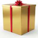 Giant Gift Box 28x28x28in JUMBO Extra Large Gold Cardboard Decorative Box with Lid, Gold Gift Box for Birthday Surprise, Pregnancy Announcement, Gender Reveal, Valentine's Day, Chinese New Year & Other Celebrations, 1 Count
