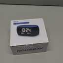 HOUSBAY Glow Small Alarm Clock Radio for Bedrooms with 7 Color Night Light, Dual Alarm, Dimmer, USB Charger, Battery Backup, Nap Timer, FM Radio with Auto-Off Timer for Bedside (Black)