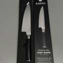 Babish 8-Inch Chef Knife  High-Carbon German 1.4116 Steel Kitchen Knife  Professional Cutlery for Precise Slicing and Chopping (Stainless Blade/Black ABS Handle)