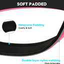 Dog Collar for Small Medium Large Dogs, Reflective, Adjustable Heavy Duty Dog Collar, Soft Neoprene Padded Comfortable for Walking (Pink, M)