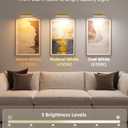 EZVALO Wireless Picture Light for Wall, 13 Inch 4000mAh Rechargeable Battery Painting Light with Remote, 3 Color Temps Dimmable Gold LED Art Light for Gallery, Living Room, Hallway