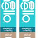 hello Antiplaque and Whitening Fluoride Free Toothpaste, Whitening Toothpaste with Coconut Oil and Tea Tree Oil, Helps Whiten Teeth, Natural Peppermint, 4.7 Oz Tube (Pack of 2)