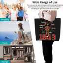 Tote Bag Sorority Gifts Woman Travel Foldable Reusable Canvas Storage Bag Shopping