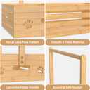 Baby Clothing Rack for Toddler, Pets Clothes Rack with Storage Box & Adjustable Hanging Rod for Dogs/Cats, Baby Shower Clothes Closet Rack with Handle for Nursery Room (Natural, Baby)