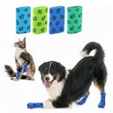 Anti-Slip Dog Socks to Prevent Licking Paws, Disposable Dog Boots for Hardwood Floors, Outdoor Pet Paw Protector Non-Slip for Small Medium Large Dogs, 4 Rolls