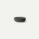 MORA Small Plates Set of 4, 6.5 inch Ceramic Pottery Dessert Plates - Microwave, Oven and Dishwasher Safe - Liquorice
