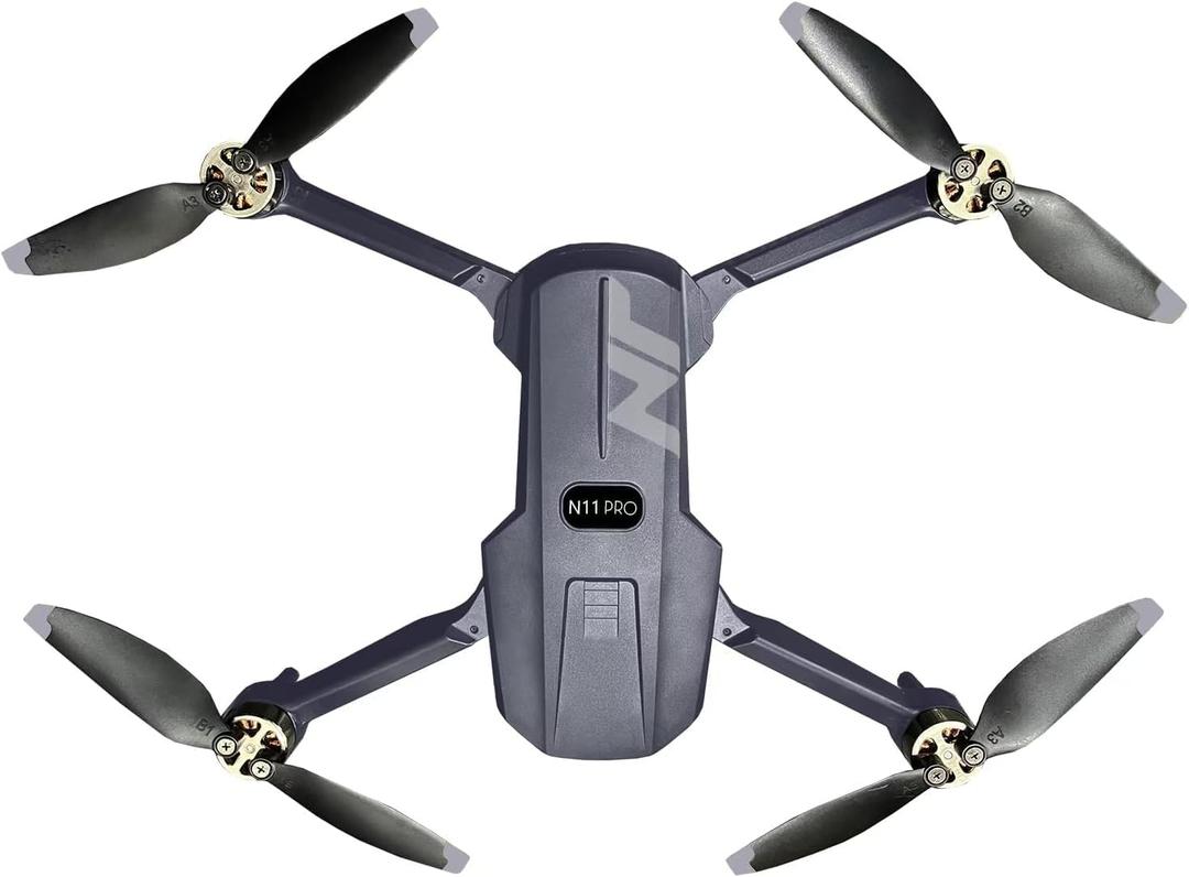 Professional 4K Drone with Camera for Adult Beginners N11 PRO GPS Quadcopter 90 Min Flight Smart 5G FPV & Brushless Motor Tech Auto Tracking Safety Return System
