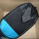 GOOZII Portable Dog Playpen Indoor Outdoor, Collapsible Pet Dog Playpen with Zipper Top Cover, Cat Puppy Bunny Kitten Exercise Play Pen Tent for Beach RV Car (Medium Size,Black Blue)