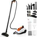 BEAMNOVA Steam Cleaner Electric Household Steamer High Pressure Multipurpose Rolling Cleaning Machine for Carpet Upholstery Floor Car Detailing Home Inside Water Container with Roller, White