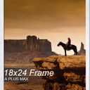 A PLUS MAX 18x24 Picture Frame White Light Weight Wall Mount