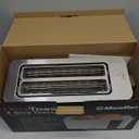 Mueller UltraToast Full Stainless Steel Toaster 4 Slice, Long Extra-Wide Slots for Bagels and Waffles, 6 Browning Levels, LED Display, Cancel/Defrost/Reheat Functions & Removable Tray, Kitchen Gadgets