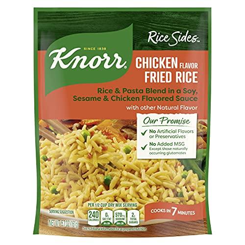 Knorr Rice Sides For a Tasty Rice Side Dish Chicken Fried Rice No Artificial Flavors, No Preservatives, No Added MSG 5.7 oz, 8 Pack Best By Jun. 03, 2026