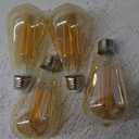 Dimmable LED Edison Light Bulbs 100W Incandescent Equivalent, Vintage Light Bulb 2700K Warm White(Amber Glass), ST64/ST21 LED Filament Bulbs 8W 1200LM, E26 LED Edison Bulbs for Home, Reading 4-Pack (Amber Warm White)