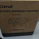 Gevi Dual Boiler Espresso Machine with Built-in Grinder, 58mm Commercial Portafilter, Barista Steam Wand, 31 Grind Settings, Stainless Steel, for Home Barista Use, Sterling Silver