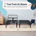 Linenspa Adjustable Bed Frame - Independent Head and Foot Incline - Powerful Quiet Motor - Easy Toolless Assembly - Lounging - Watch TV - Working - Reading - Ergonomic - Electric Bed Base - Full Size