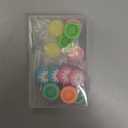 Sumind 16 Pieces Replacement Cute Fruit Lemon and Flower Design Thumb Grip Caps Analog Stick Cover Joystick Cap Soft Silicone Cover Compatible with Nintendo Switch, Switch Lite and Joy-Con Controller