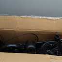 Rollator Walker for Seniors/Adults Foldable Rolling Walker with Seat 330 lbs Capacity 10 inch Wheels Hand Grips Adjustable Height Lightweight Aluminum Walker Removable Back Support 7210(Black)