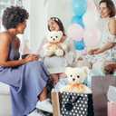 Lenwen 18 Pcs Bear Stuffed Animals Bulk 12 Inch Soft Plush Bears Doll Small Stuffed Toy for Boy Girl Baby Shower Valentines Galentines Birthday Decor Gift Party Favors(White)