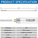 22 Inch F14T5/CW LED Replacement Bulbs, 4100K Cool White, T5 LED 9 Watts Replace Fluorescent Bulb with LED, Replacement Tube for Counter and Cabinet Fixture, 4 Pack