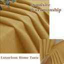 Gwine Gold Short Curtains 2 Panels Set, Light Filtering Faux Linen Textured Small Kitchen Curtains Over Sink, Rod Pocket Tier Curtain for Bathroom Basement RV Camper, Each 30" Wx24 L, 2PCS